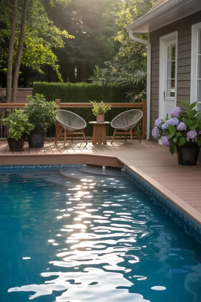 Above-Ground Pool Wrap Deck