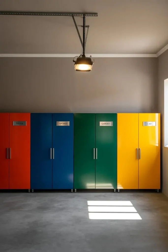 Color-Coded Cabinets Improve Organization