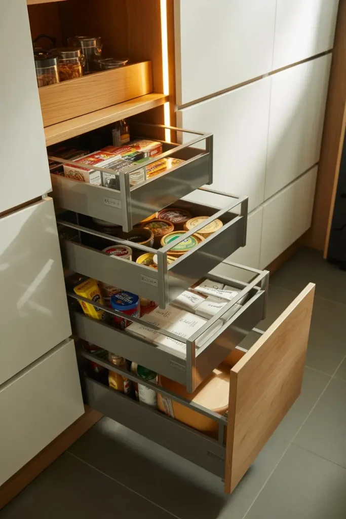 Install Pull-Out Drawers for Easy Access