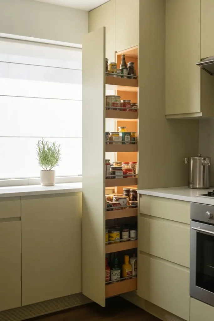 Install Pull-Out Pantry Cabinets