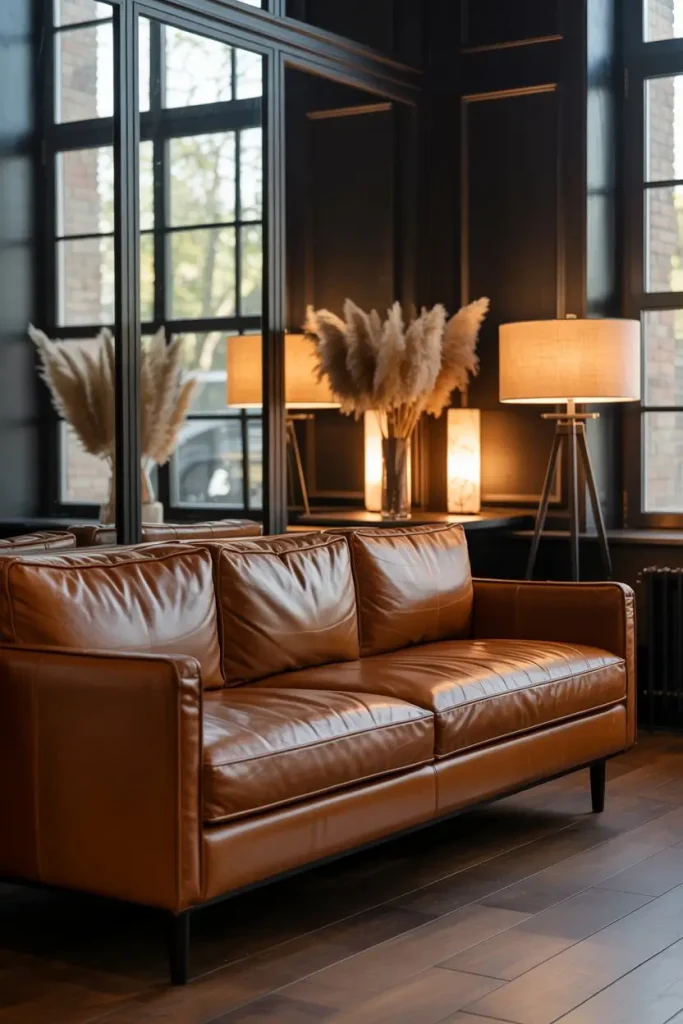 Make black the frame and brown the warmth