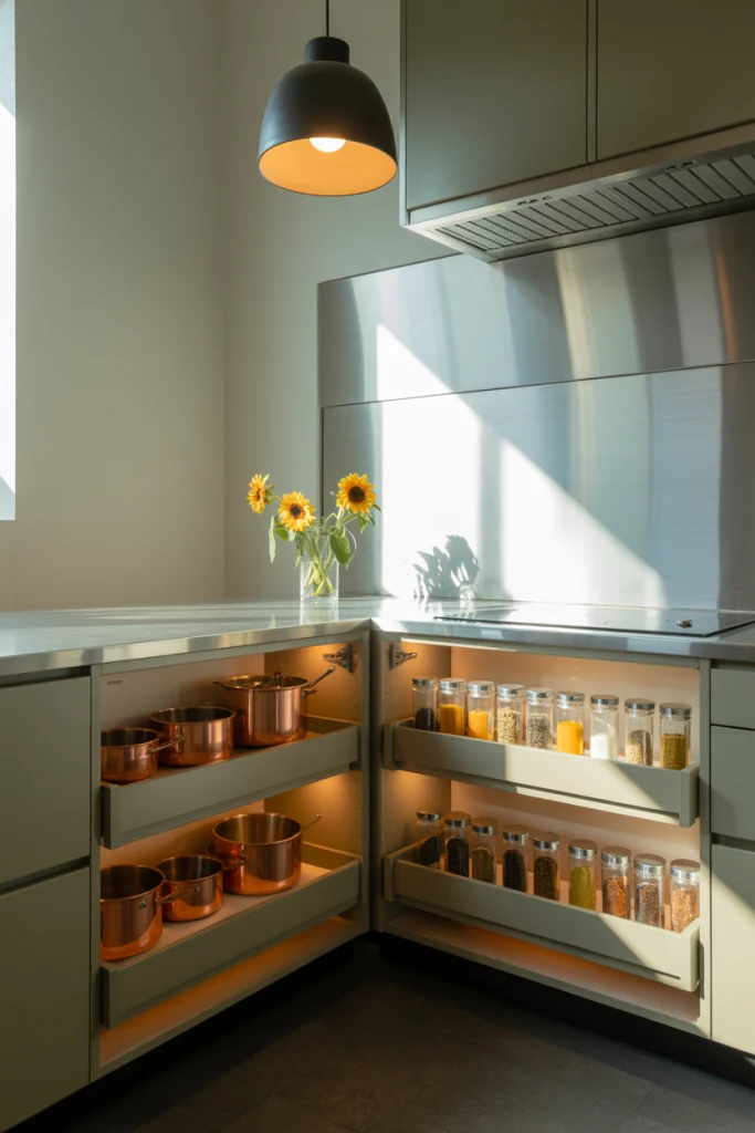 Make the Most of Corner Cabinets