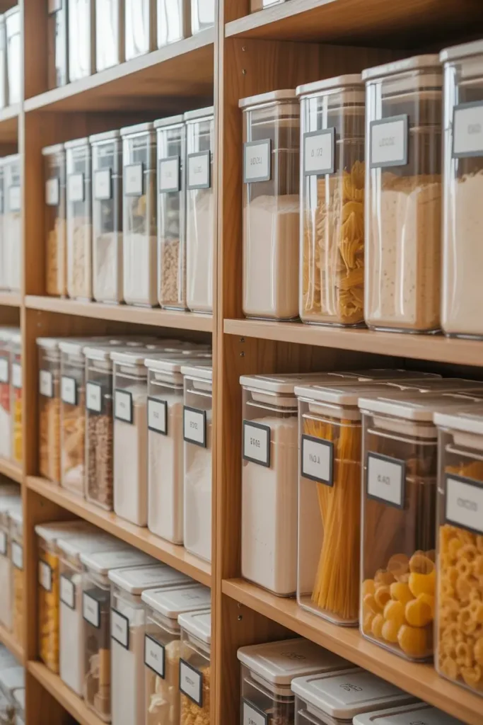 Opt for Clear Storage Containers