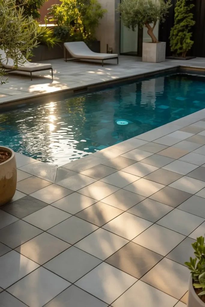 Outdoor Tile Pool Deck