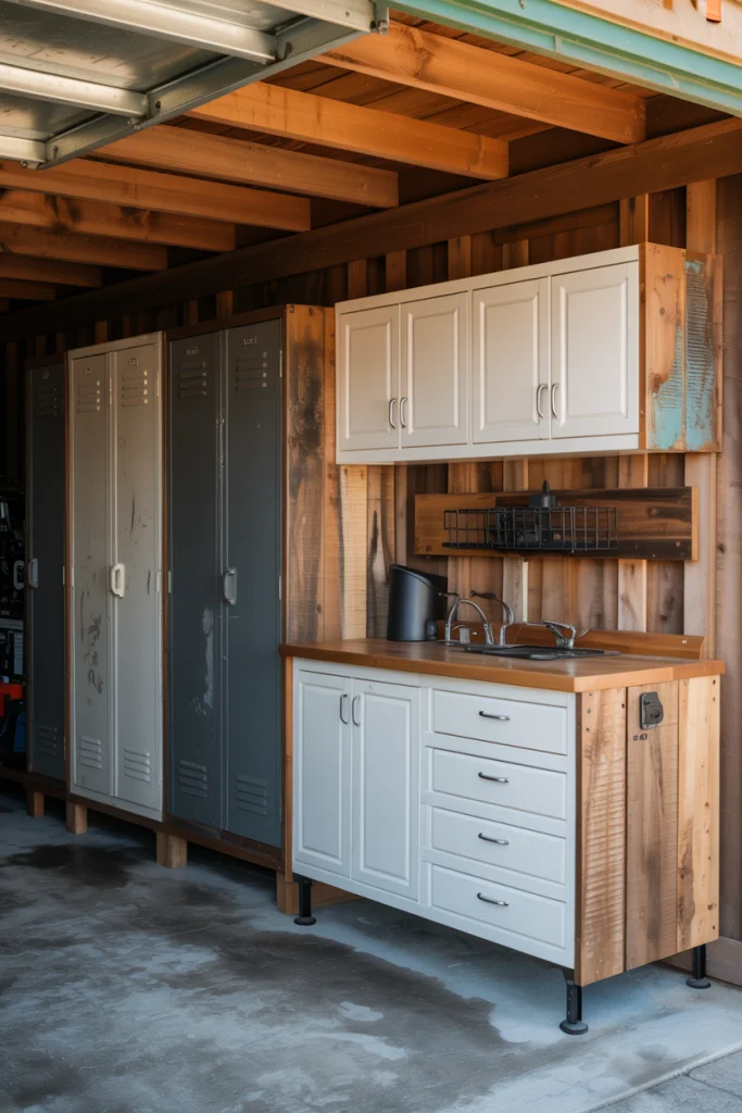 Reclaimed Material Cabinets Add Eco-Friendly Style