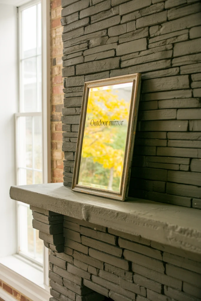 Stone veneer mantel budget-friendly look of stone