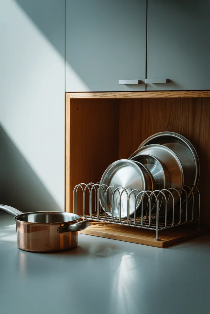 Store Lids Separately from Pots