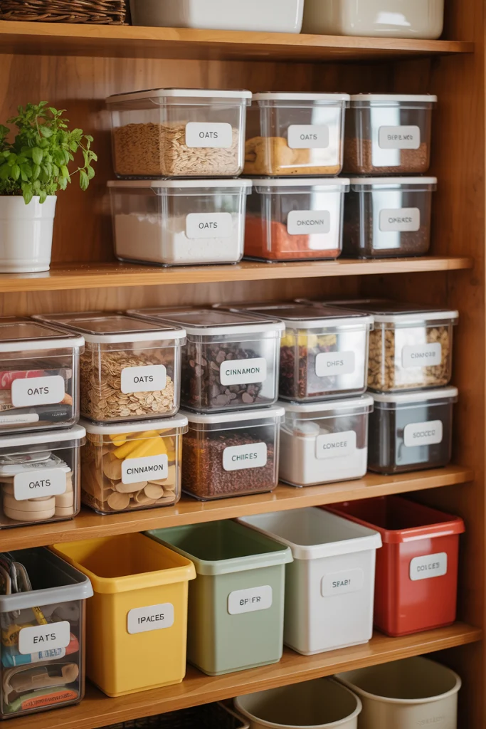 Use Stackable Bins for Smaller Items