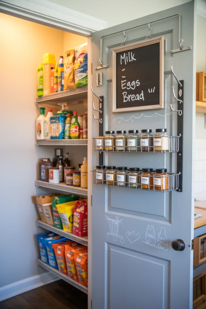 Utilize the Inside of the Pantry Door