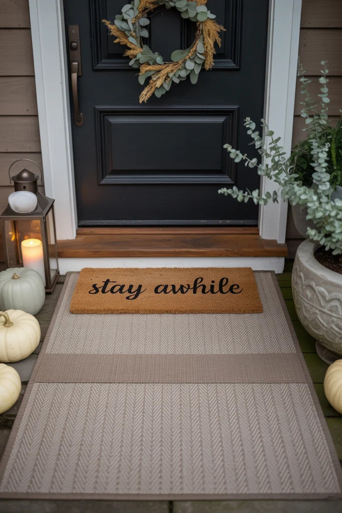 Welcome with a Statement Door Mat
