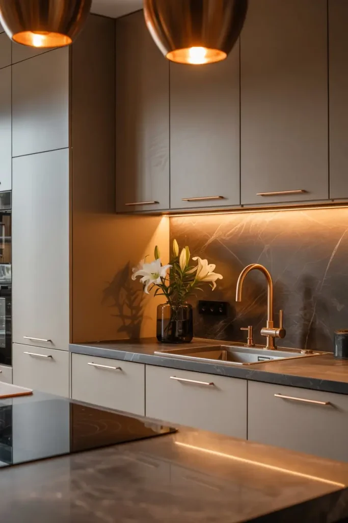 Add Warm Metallic Accents