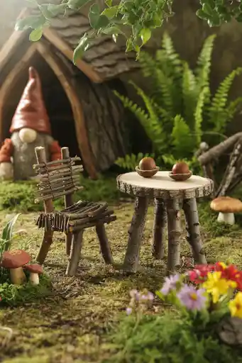 Craft Gnome Furniture from Natural Materials