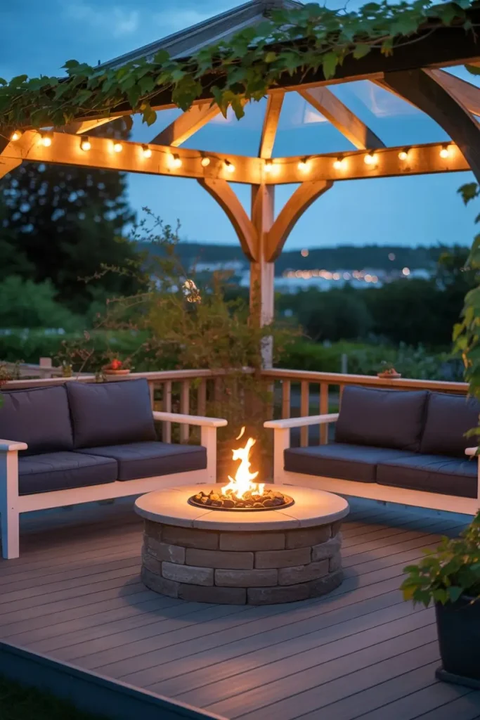 Gazebos with Fireplaces or Fire Pits