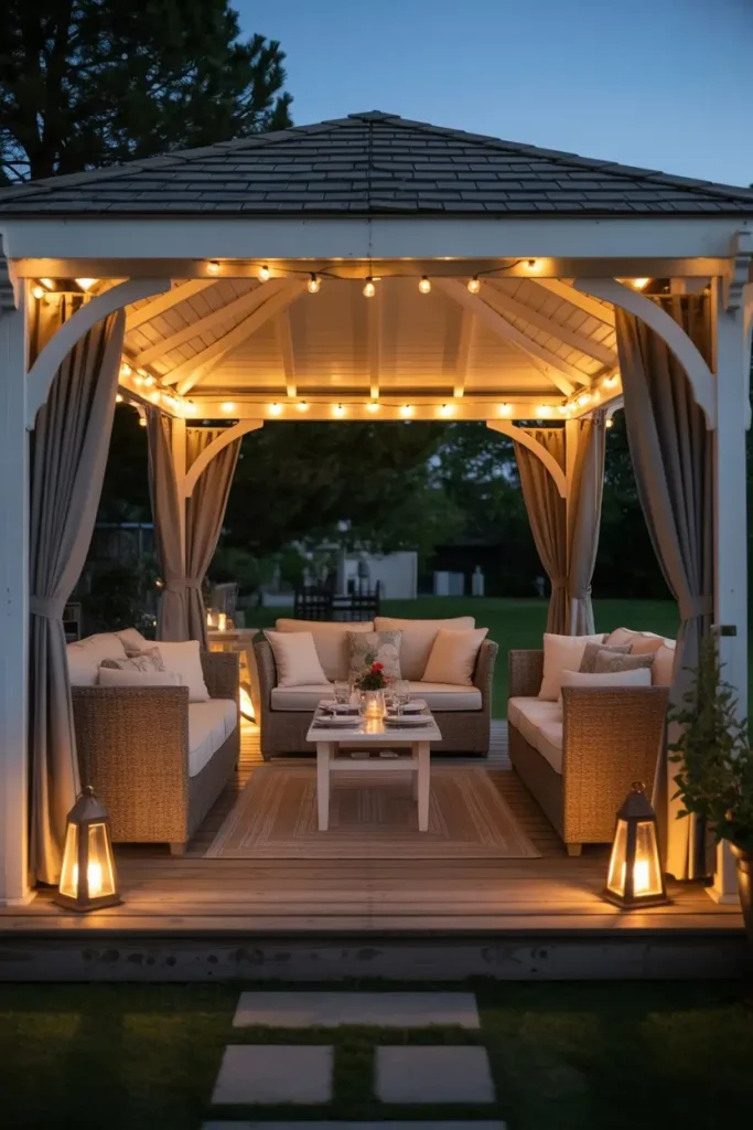 Lighting Ideas for Deck Gazebos