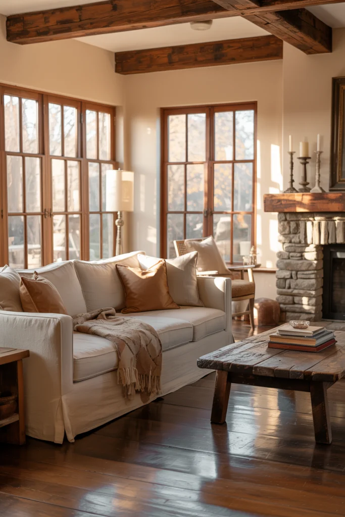 Natural Wooden Elements for Authentic Charm