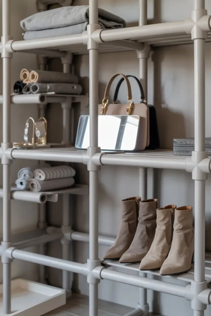 PVC Pipe Closet Storage Ideas
