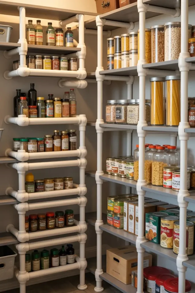 PVC Pipe Pantry Storage Ideas