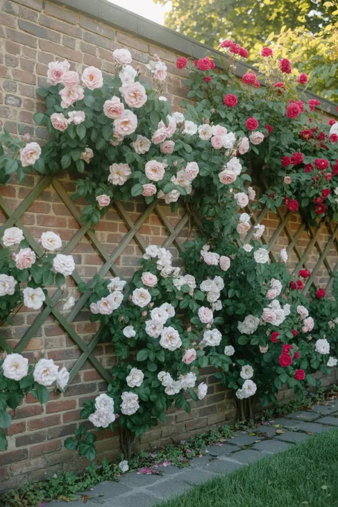Rose Walls with Espalier Training