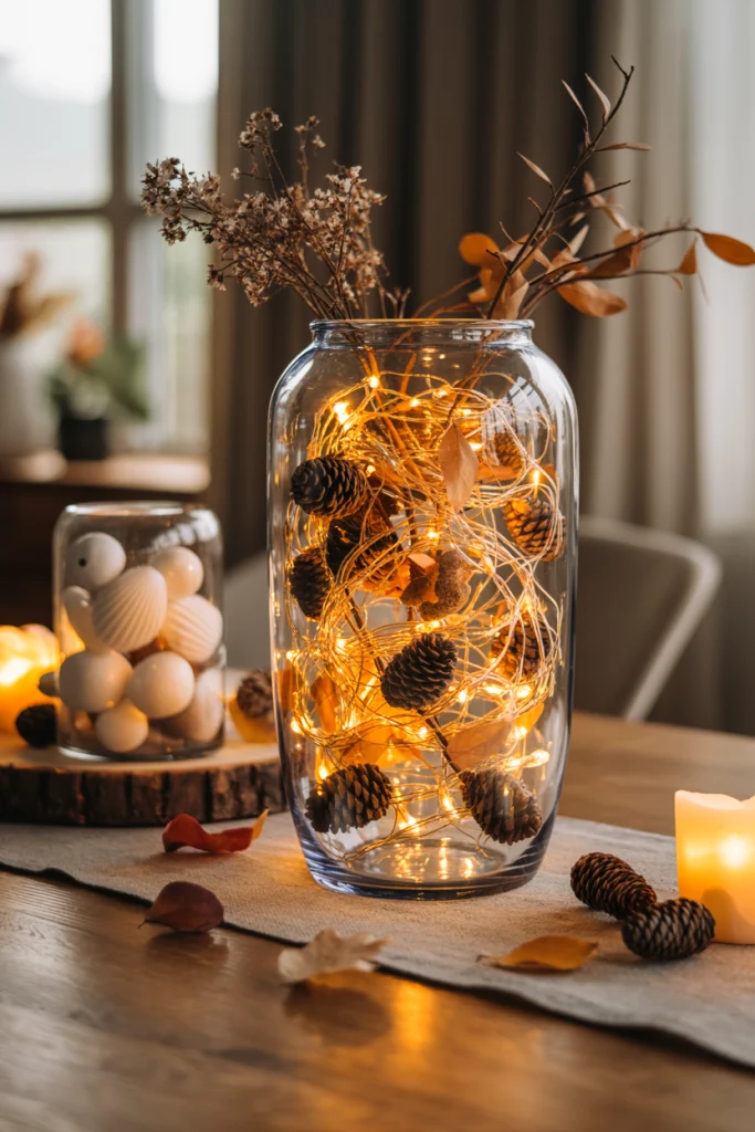 String Lights with Natural Fillers