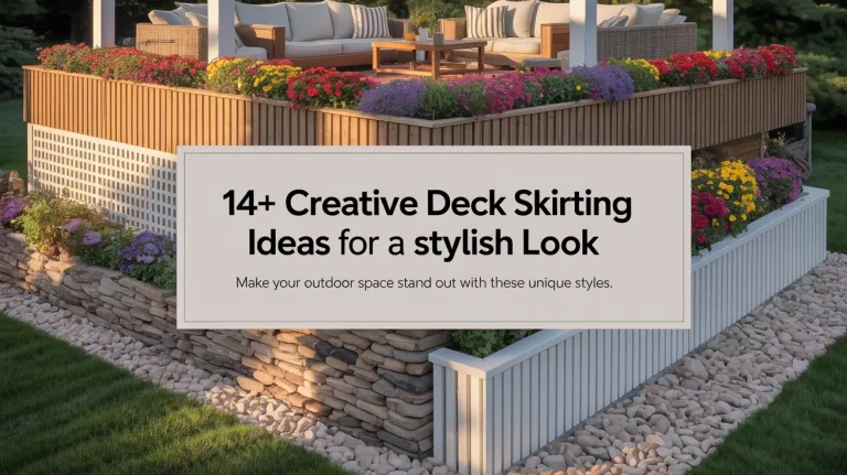 14+ Creative Deck Skirting Ideas for a Stylish Look