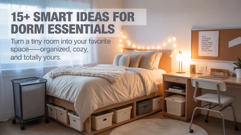 15+ Smart Ideas for Dorm Essentials