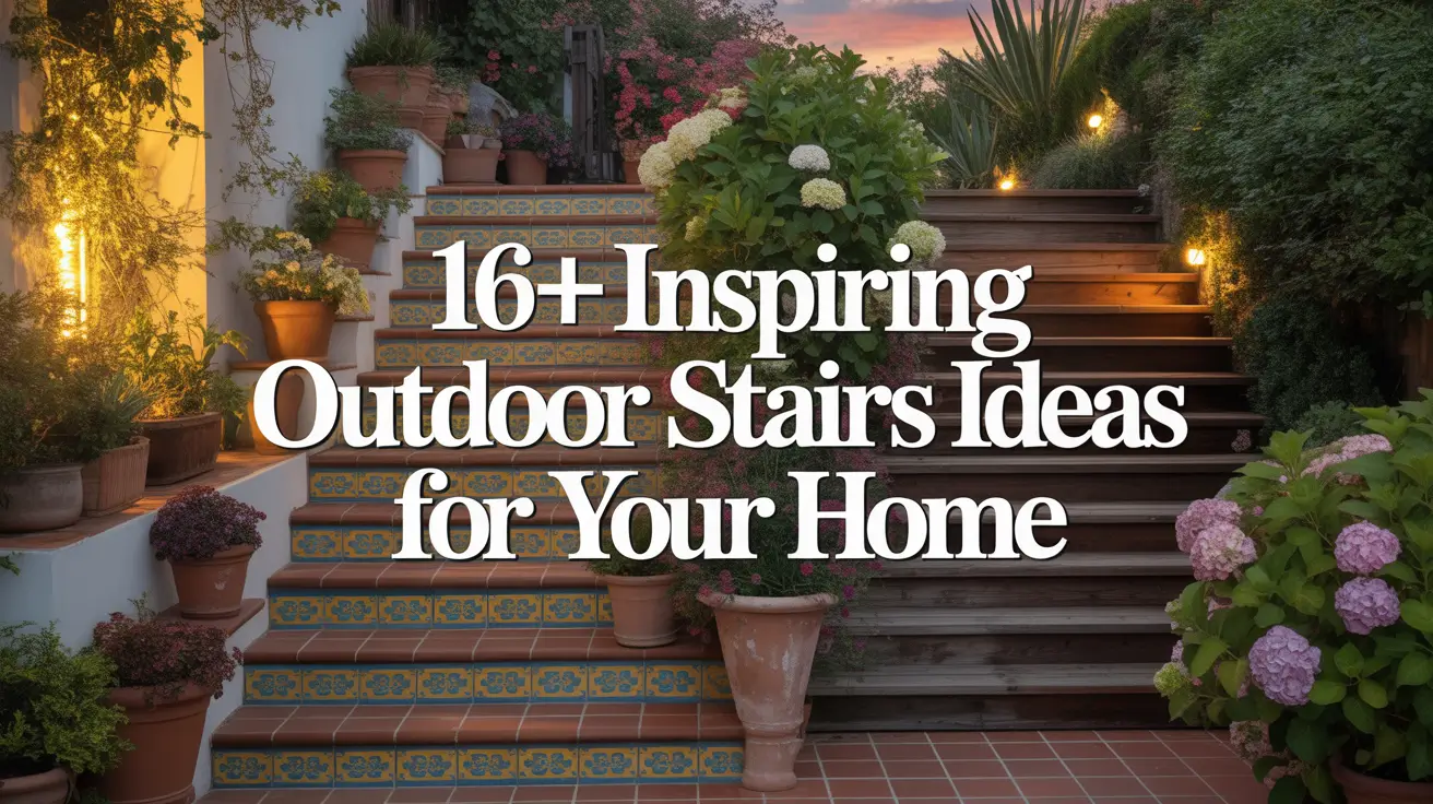 16+ Inspiring Outdoor Stairs Ideas for Your Home