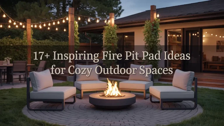 17+ Inspiring Fire Pit Pad Ideas for Cozy Outdoor Spaces