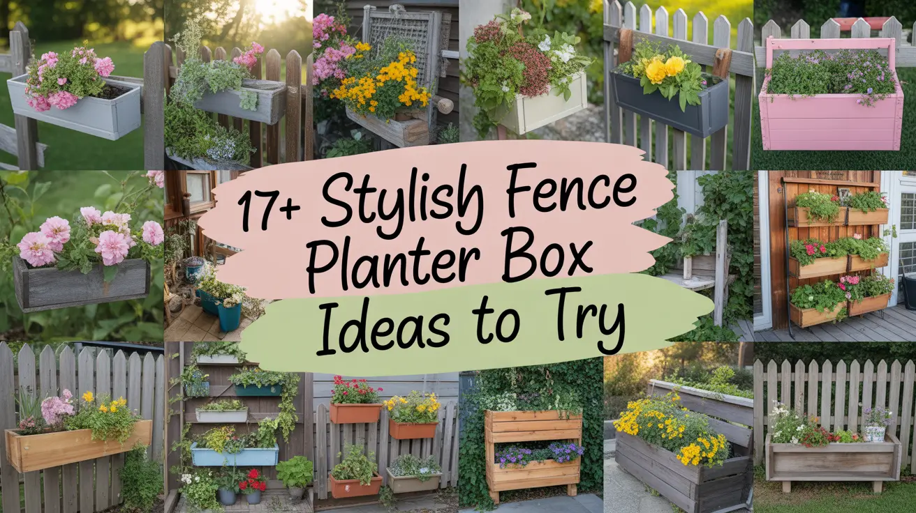 17+ Stylish Fence Planter Box Ideas to Try