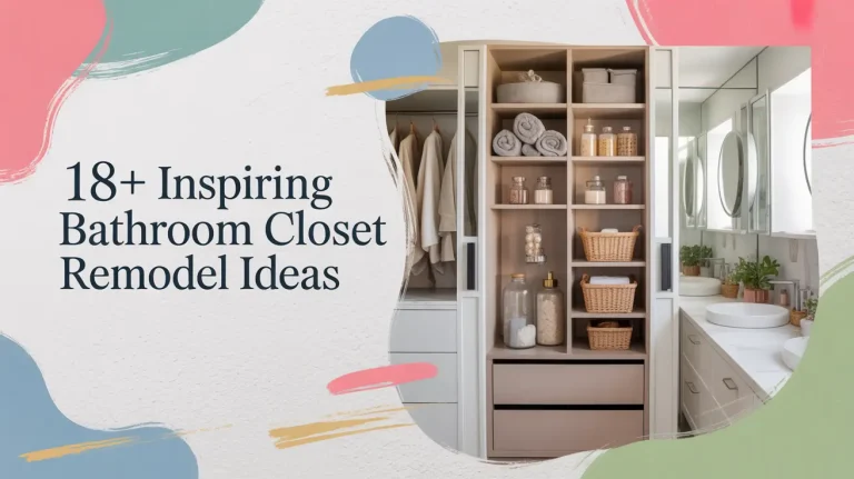 18+ Inspiring Bathroom Closet Remodel Ideas