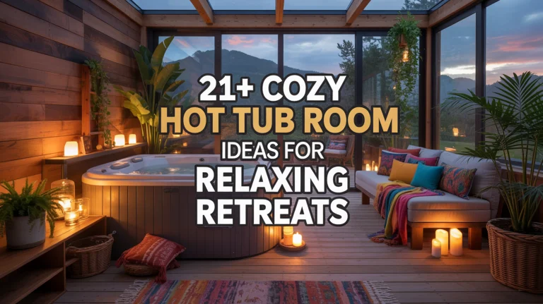 21+ Cozy Hot Tub Room Ideas for Relaxing Retreats