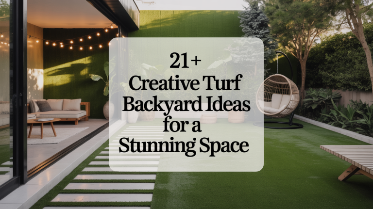 21+ Creative Turf Backyard Ideas for a Stunning Space