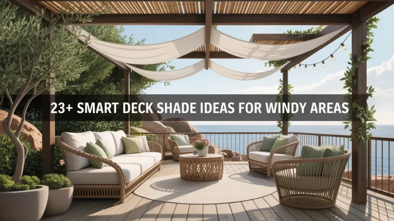 23+ Smart Deck Shade Ideas for Windy Areas