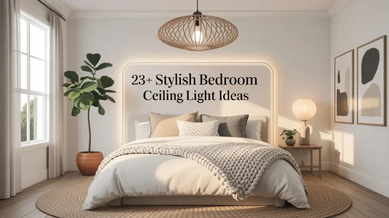 23+ Stylish Bedroom Ceiling Light Ideas