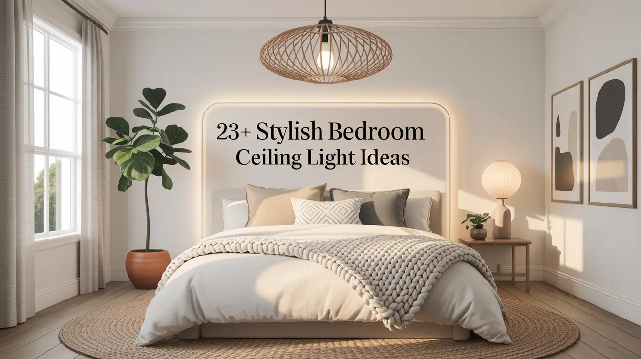 23+ Stylish Bedroom Ceiling Light Ideas