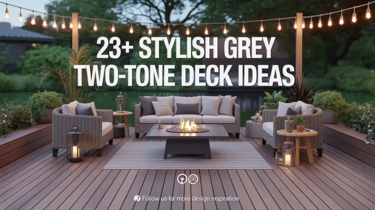 23+ Stylish Grey Two-Tone Deck Ideas