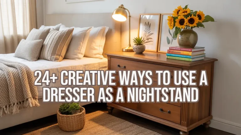 24+ Creative Ways to Use a Dresser as a Nightstand