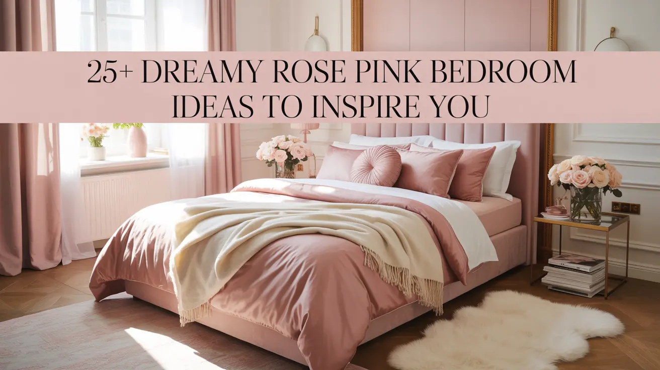25+ Dreamy Rose Pink Bedroom Ideas to Inspire You
