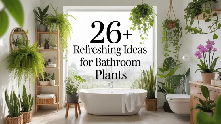 26+ Refreshing Ideas for Bathroom Plants