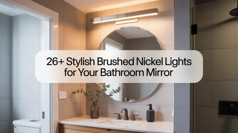 22+ Stylish Brushed Nickel Lights for Your Bathroom Mirror