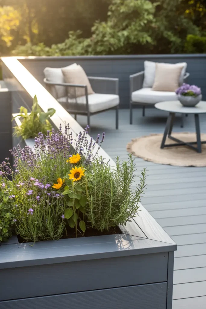 Add Planters That Match Your Deck