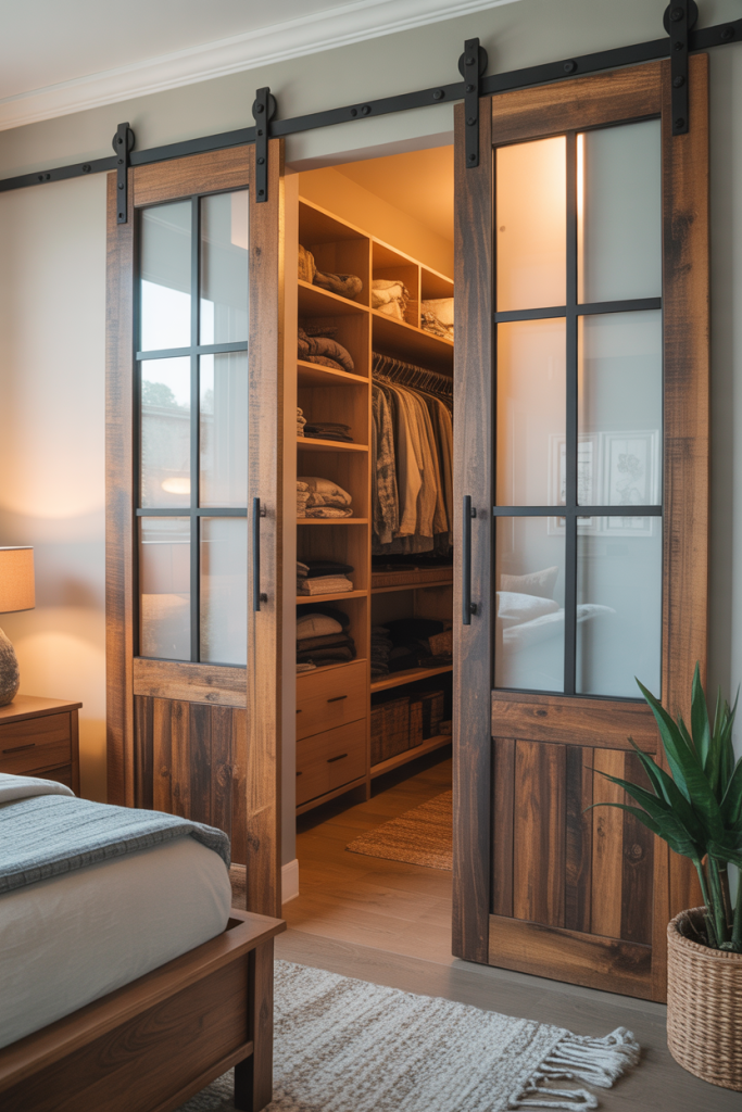 Add Sliding Barn Doors

