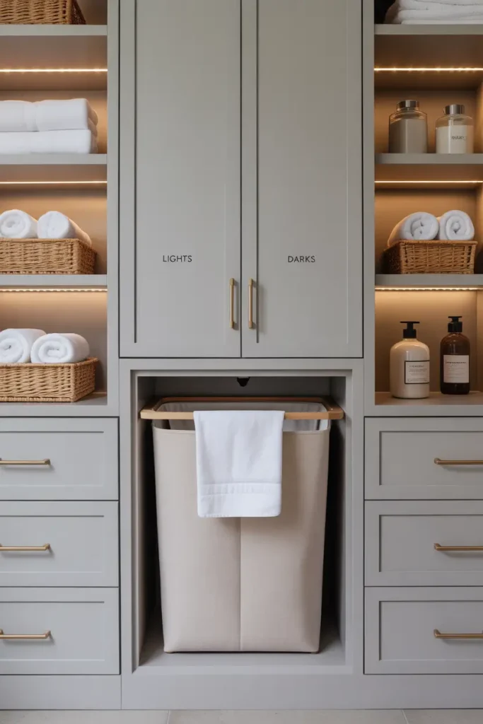 Add a Laundry Hamper Nook