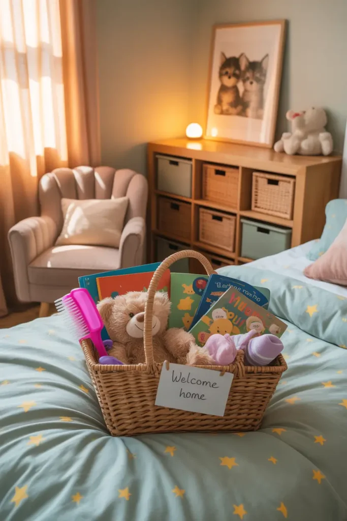 Add a Welcome Basket with Essentials