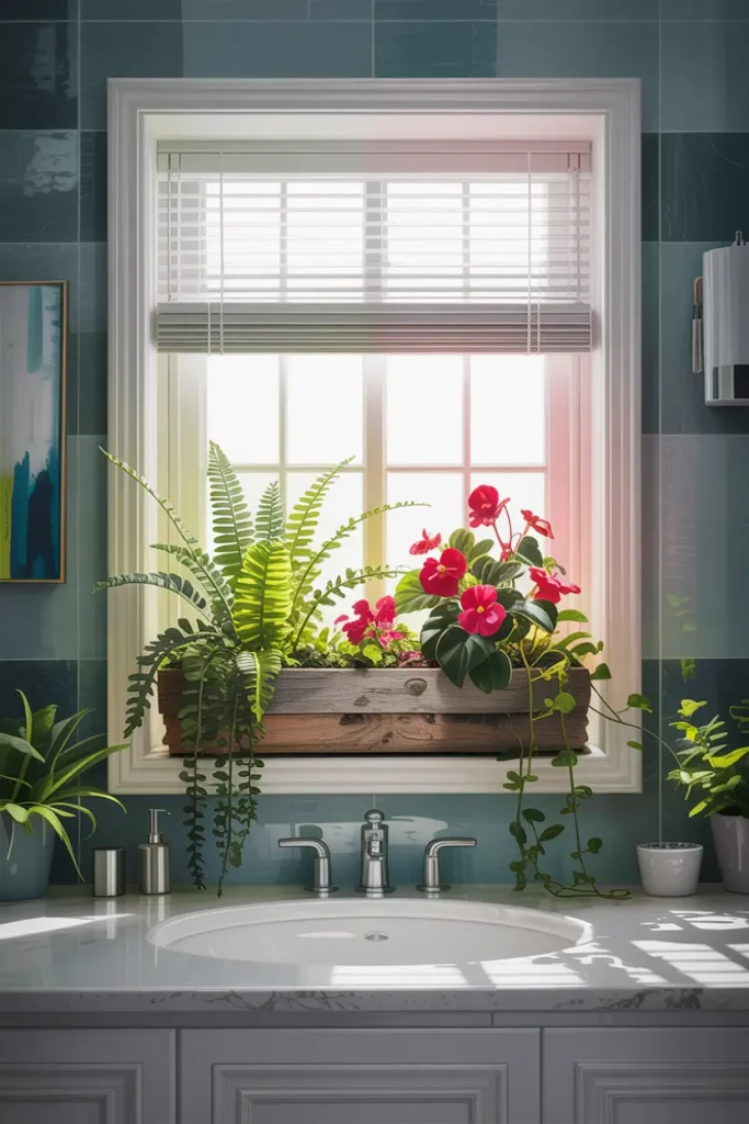 Bathroom Window Box Planter