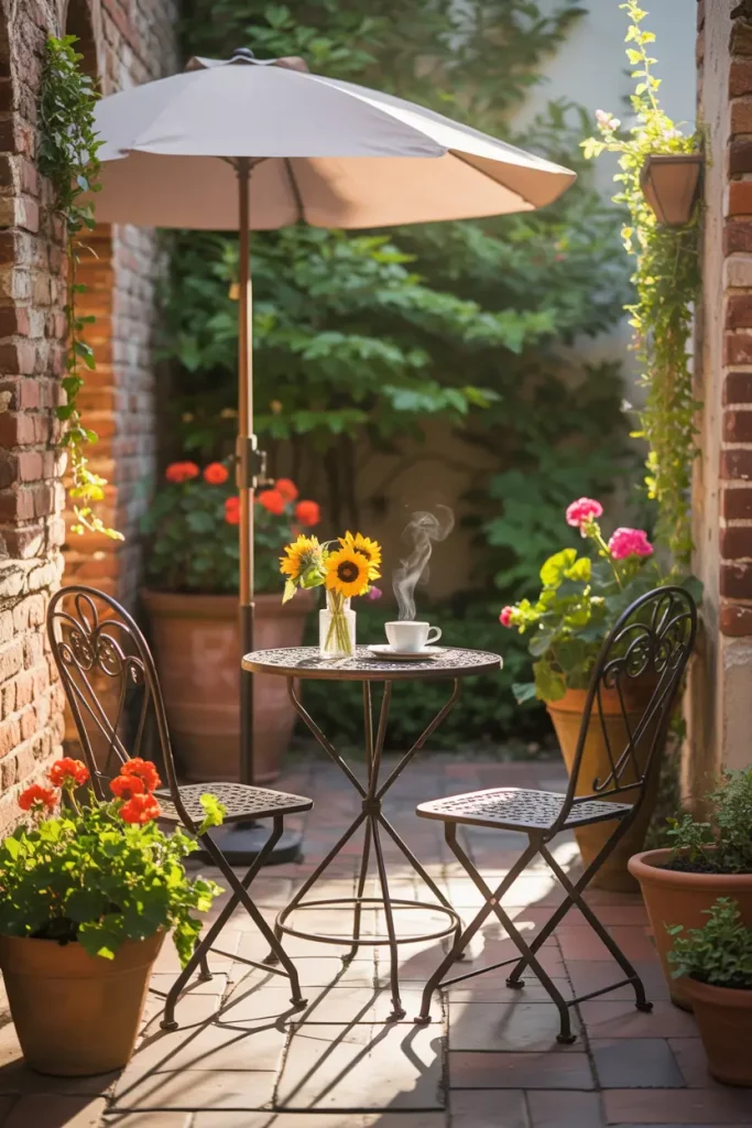 Bistro Tables for Morning Coffee Moments