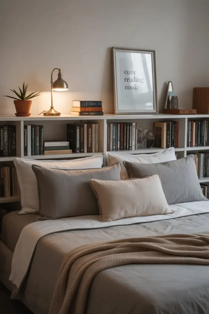 Bookshelf Headboards That Do Double Duty