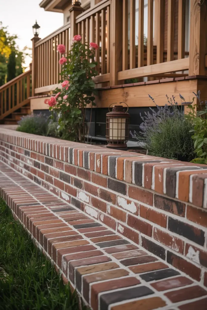 Brick Skirting for Old-World Charm
