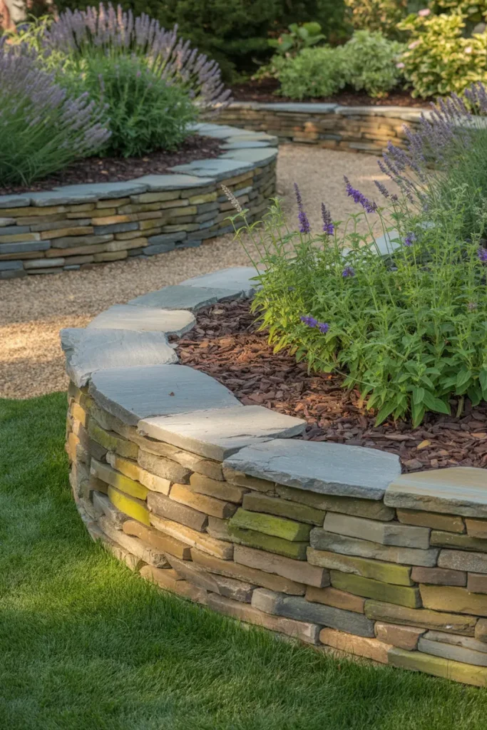 Build Raised Rock Borders for Clean Edges