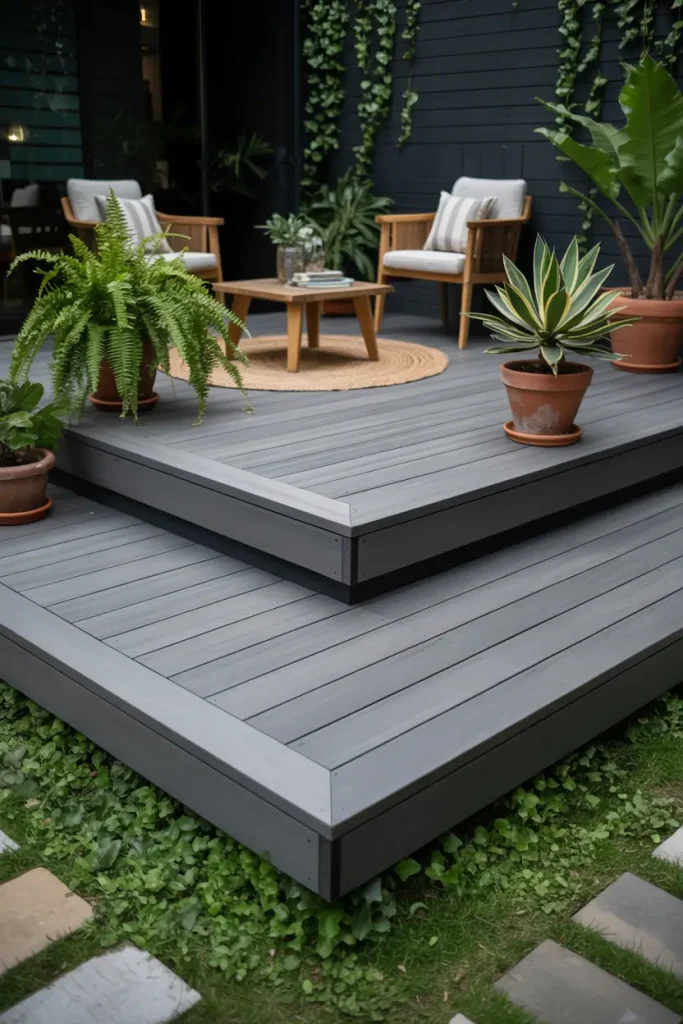 Build a Grey Floating Deck