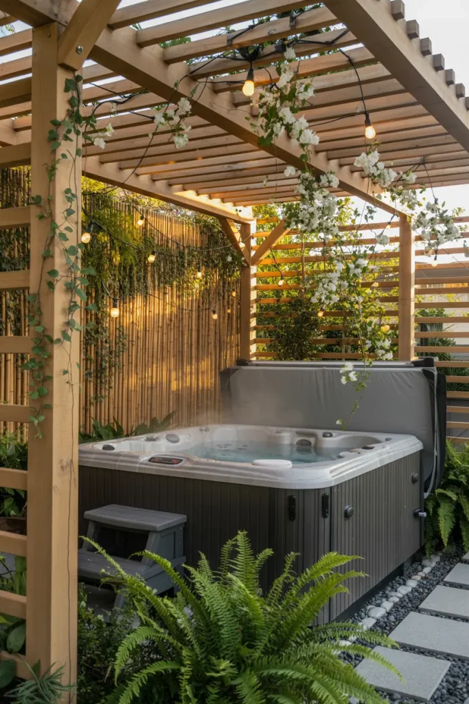 Build a Pergola Over the Hot Tub